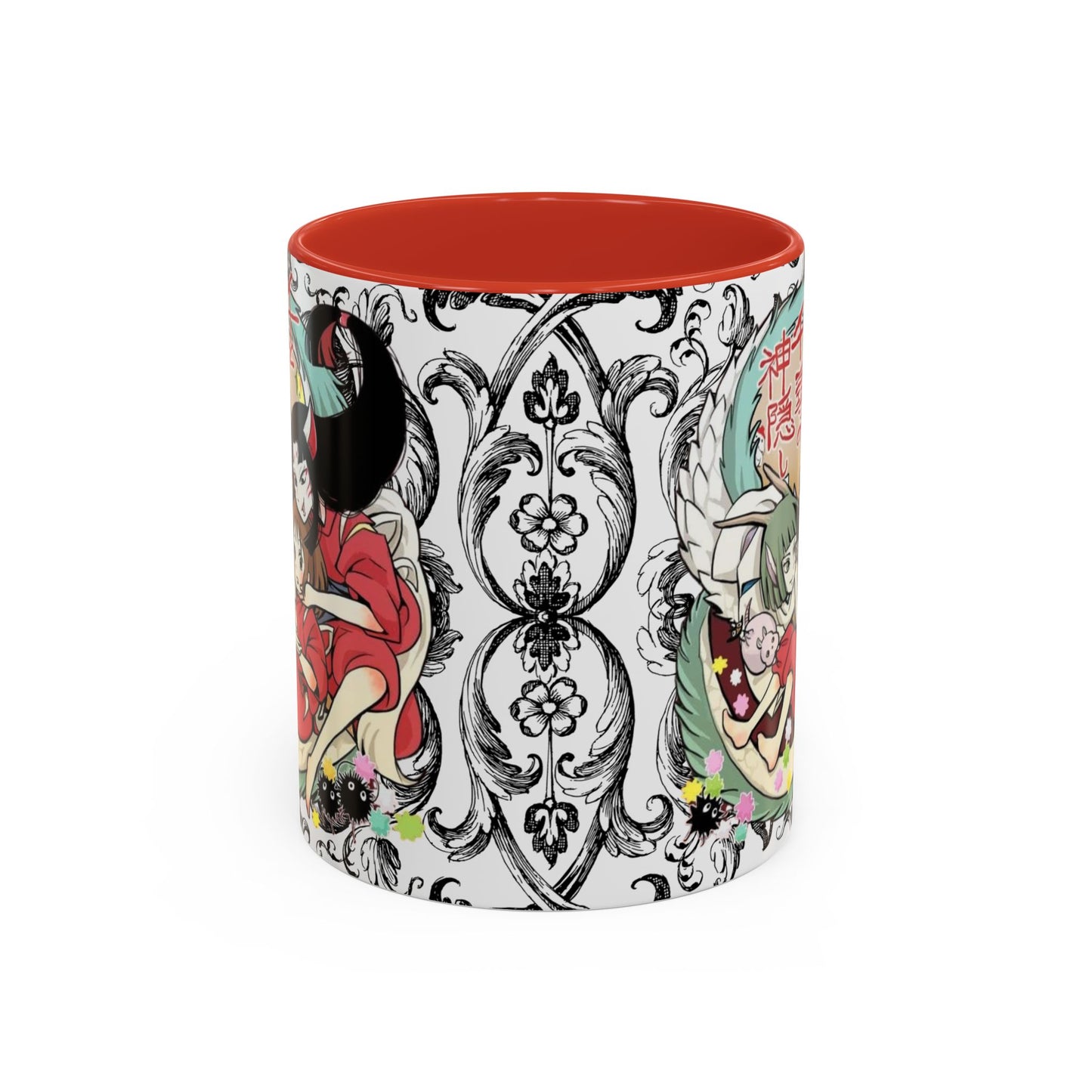 Spirited Away Cool Accent Mug – Studio Ghibli Color Handle Coffee Cup – 11oz & 15oz Ceramic Gift for Anime Fans