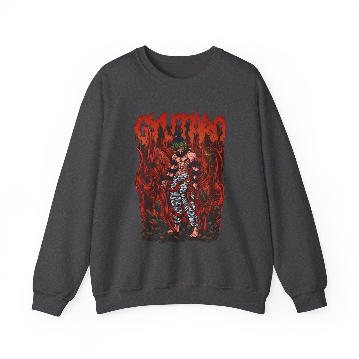 Gyutaro Demon Slayer Sweatshirt – 100% Cotton Anime Pullover for Upper Moon Six Fans