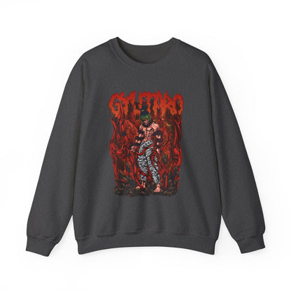 Gyutaro Demon Slayer Sweatshirt – 100% Cotton Anime Pullover for Upper Moon Six Fans