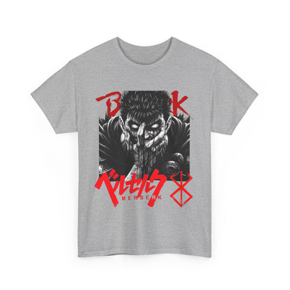 Guts Berserk T-Shirt – 100% Cotton Anime Tee Featuring the Black Swordsman
