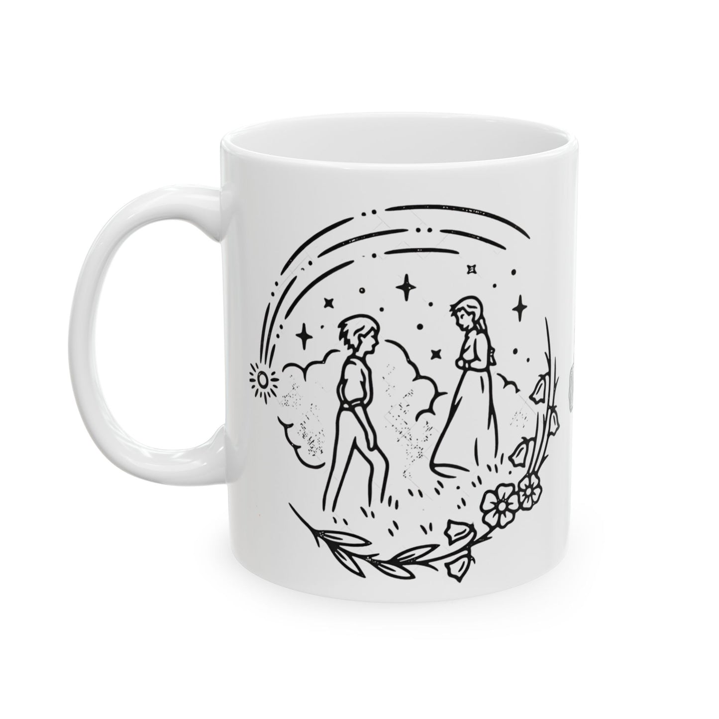 Calcifer Mug – Howl’s Moving Castle Ceramic Cup 11oz & 15oz – Studio Ghibli Anime Gift