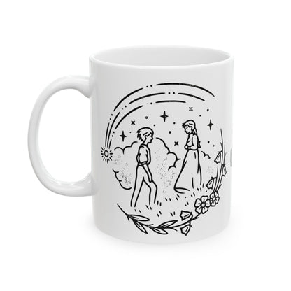 Calcifer Mug – Howl’s Moving Castle Ceramic Cup 11oz & 15oz – Studio Ghibli Anime Gift
