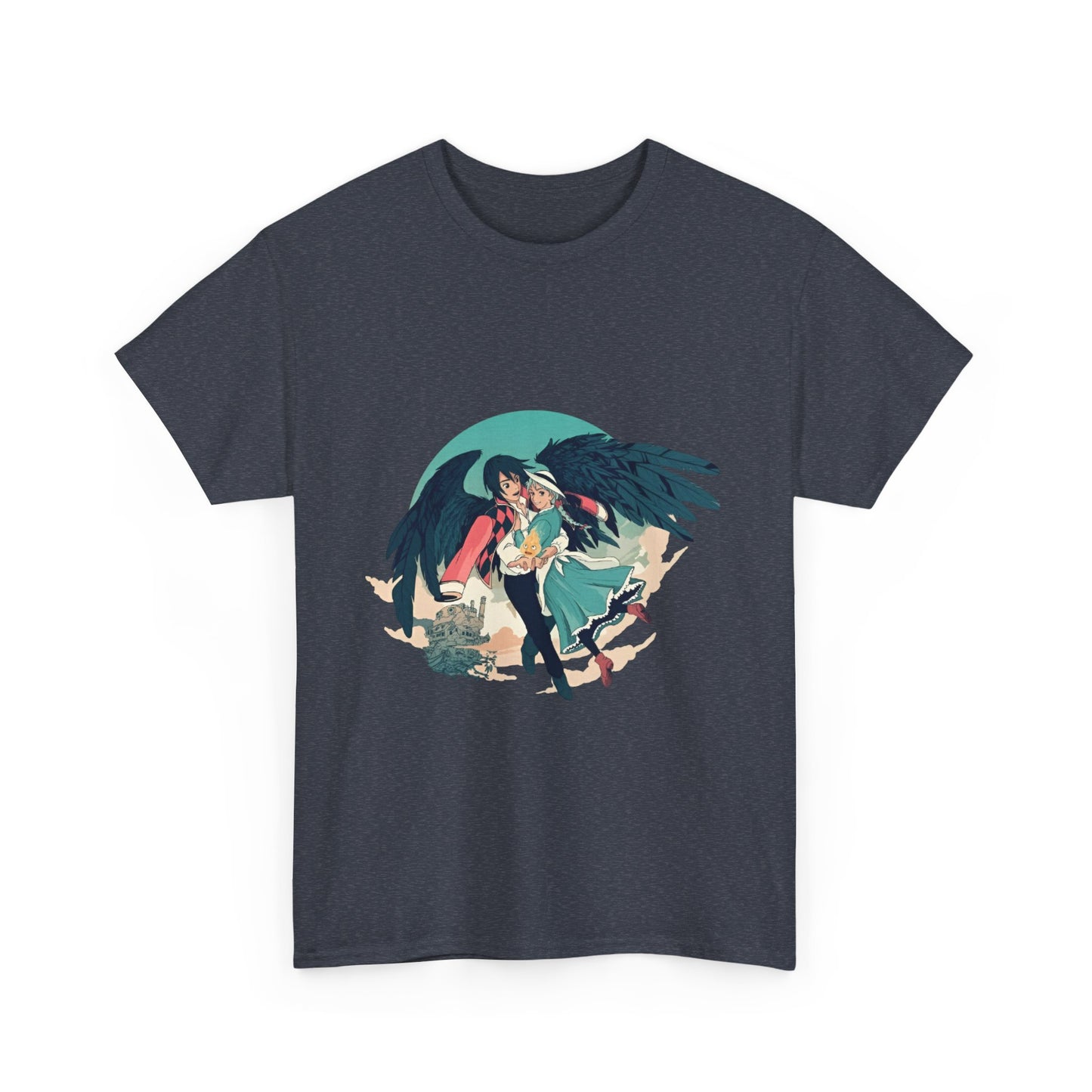 Howl And Sophie Picture T-Shirt | Studio Ghibli Cotton Anime Tee