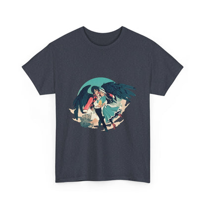 Howl And Sophie Picture T-Shirt | Studio Ghibli Cotton Anime Tee