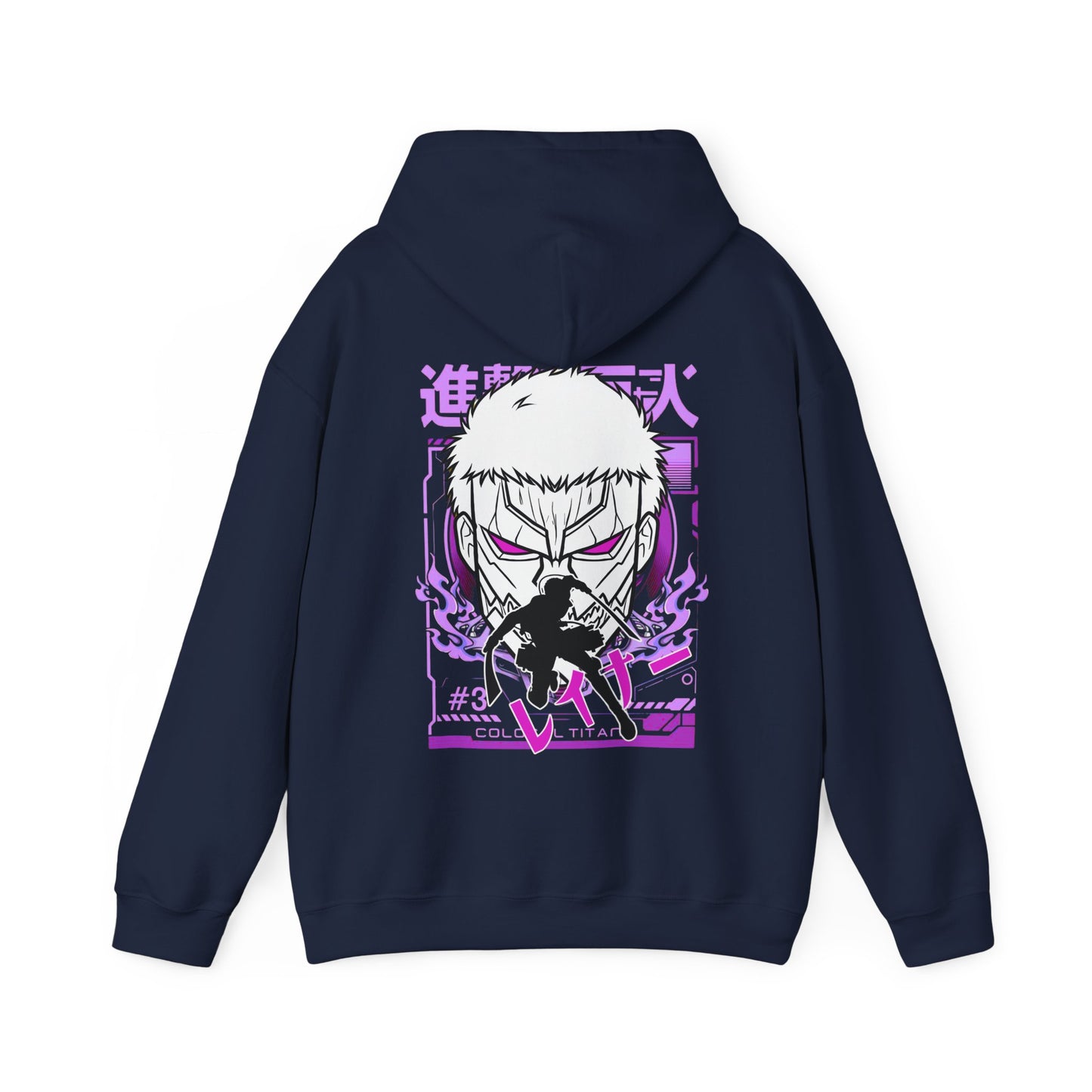 Reiner Braun Back Print Hoodie – 100% Cotton Attack on Titan Anime Sweatshirt