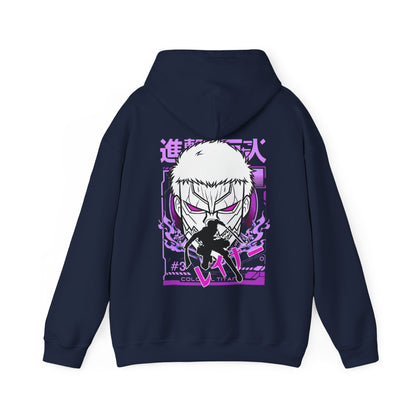 Reiner Braun Back Print Hoodie – 100% Cotton Attack on Titan Anime Sweatshirt