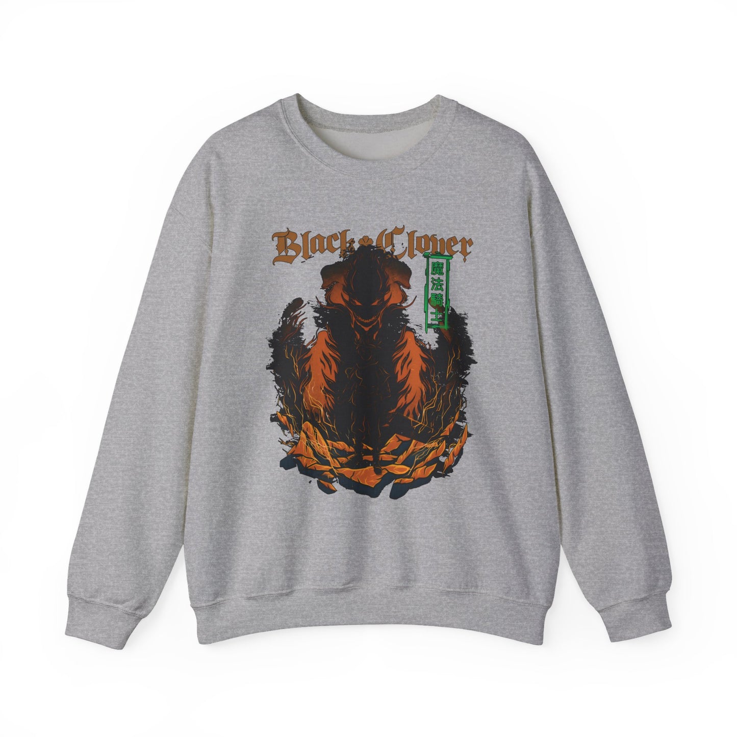 Black Clover Mythology Sweatshirt – 100% Cotton Anime Pullover for Magic and Fantasy Fans