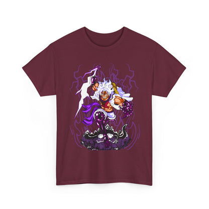Luffy Gear 5 One Piece T-Shirt – 100% Cotton Anime Tee for Straw Hat Fans