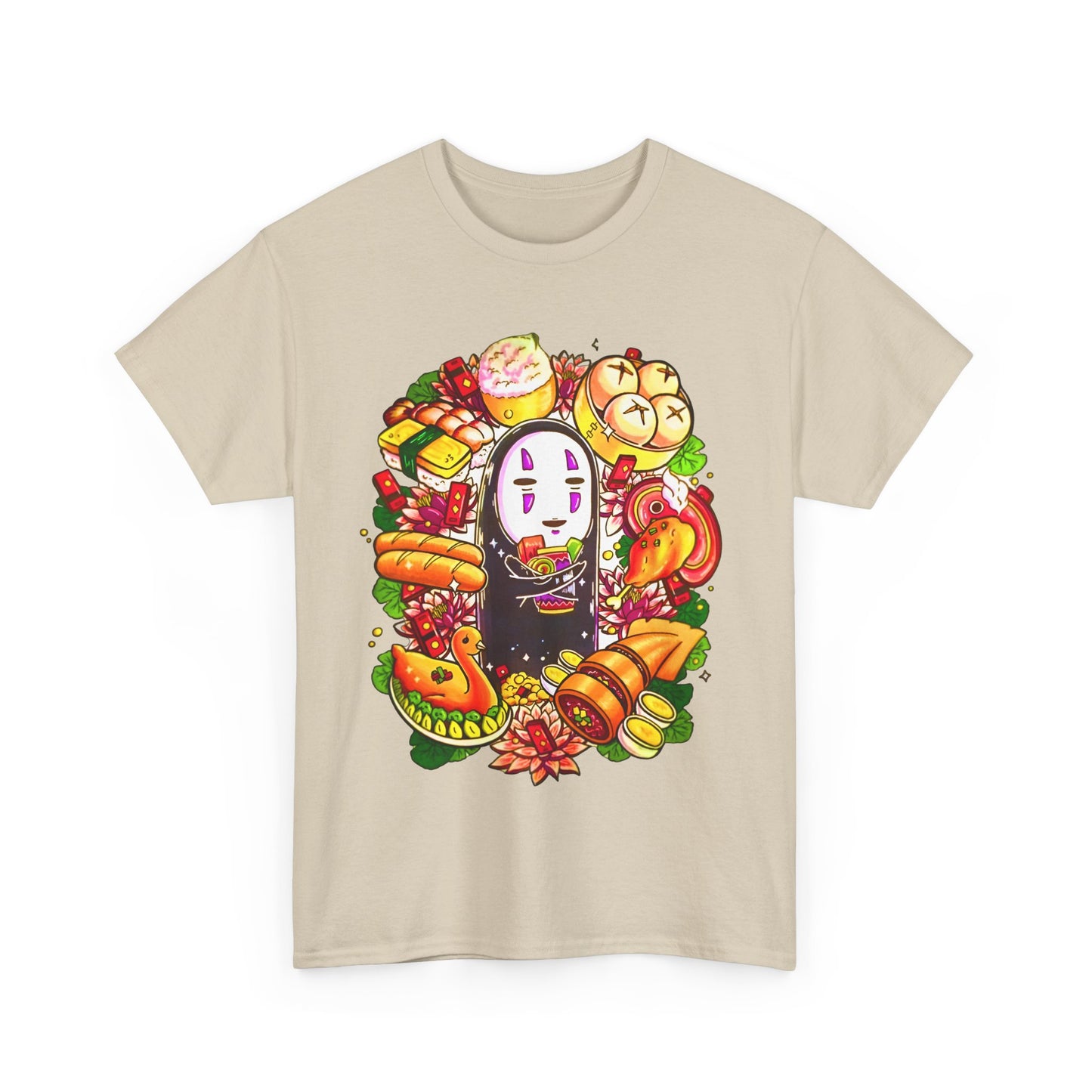 No Face Paint Brush T-Shirt | 100% Cotton Spirited Away Studio Ghibli Tee
