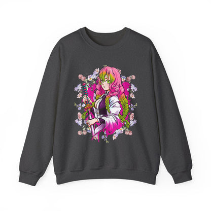 Mitsuri Kanroji Love Hashira Sweatshirt | 100% Cotton Demon Slayer Anime Pullover