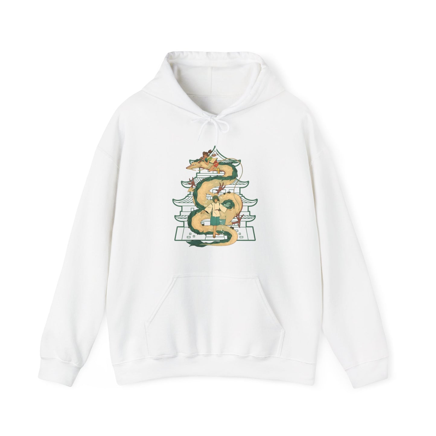 Haku Spirited Away Hoodie – 100% Cotton Anime Hoodie for Studio Ghibli Fans