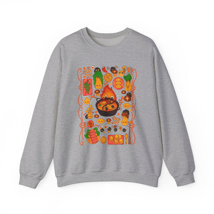 Calcifer Breakfast Sweatshirt – 100% Cotton Studio Ghibli Pullover from Howl’s Moving Castle