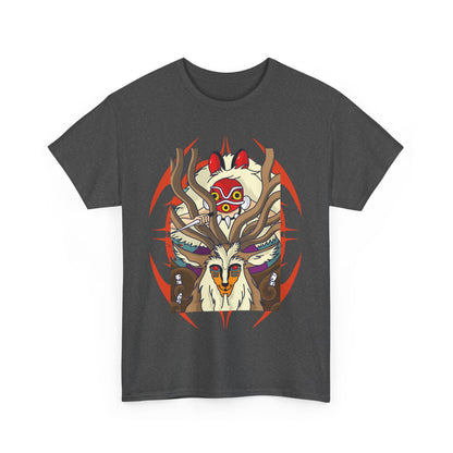 Forest Spirit Princess Mononoke T-Shirt | Ghibli Cotton Anime Tee