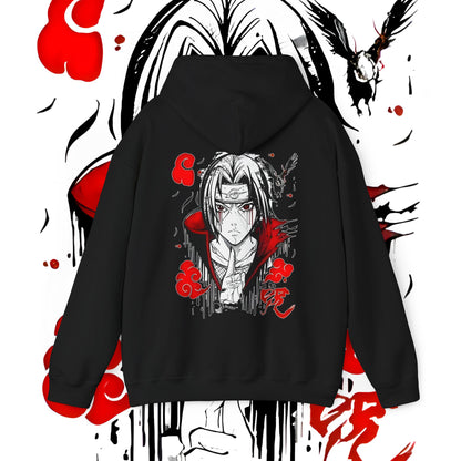 Itachi Uchiha Art Back Print Hoodie Naruto Anime Cotton
