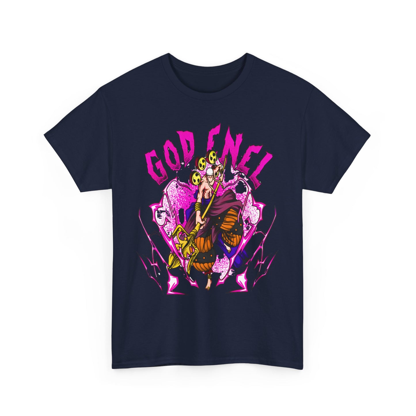 God Enel One Piece T-Shirt – 100% Cotton Anime Tee Featuring Skypiea's Thunder God
