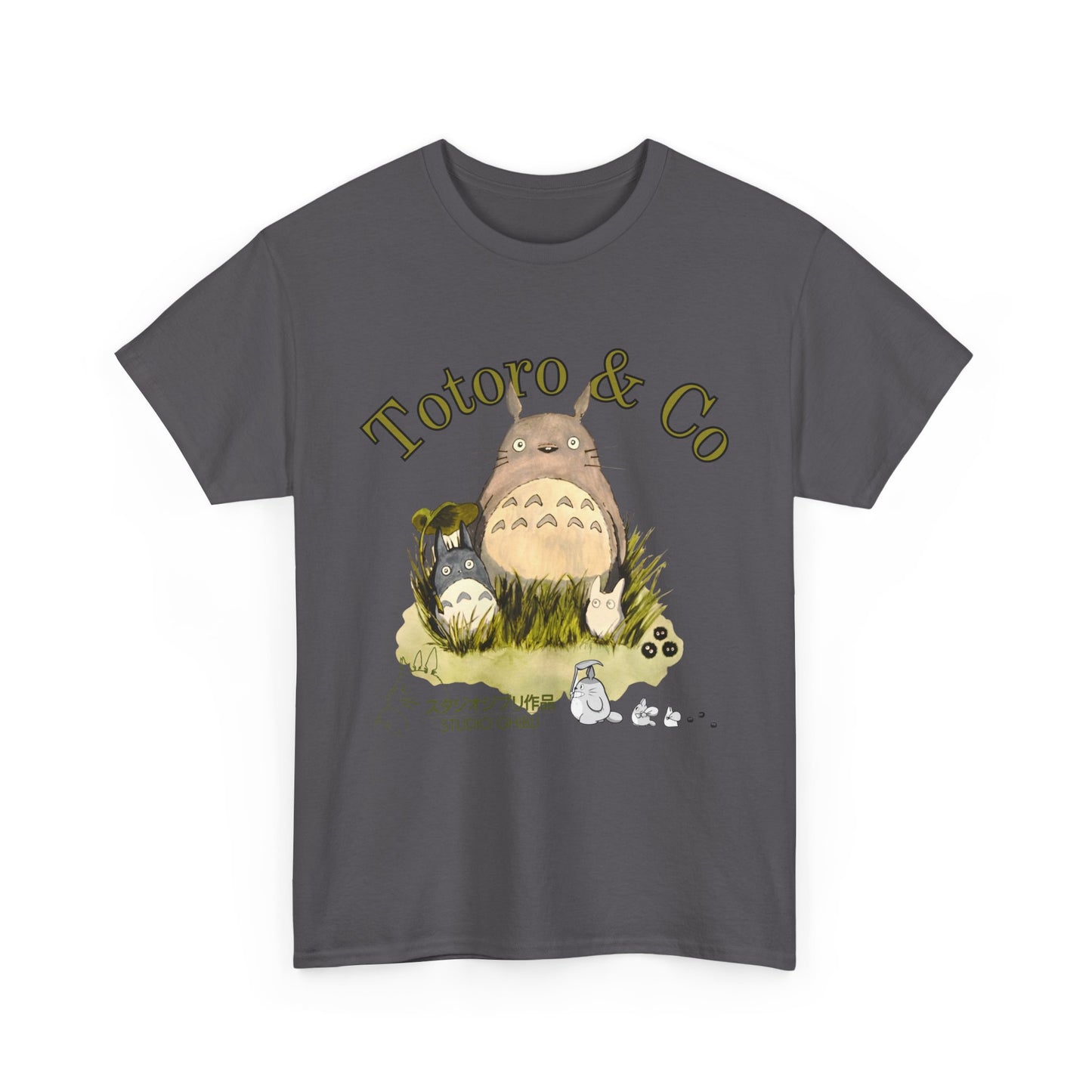 My Neighbor Totoro Ghibli T-Shirt 100% Cotton Anime Tee