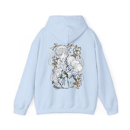 Sanemi Shinazugawa Back Print Hoodie – 100% Cotton Demon Slayer Streetwear for Anime Fans