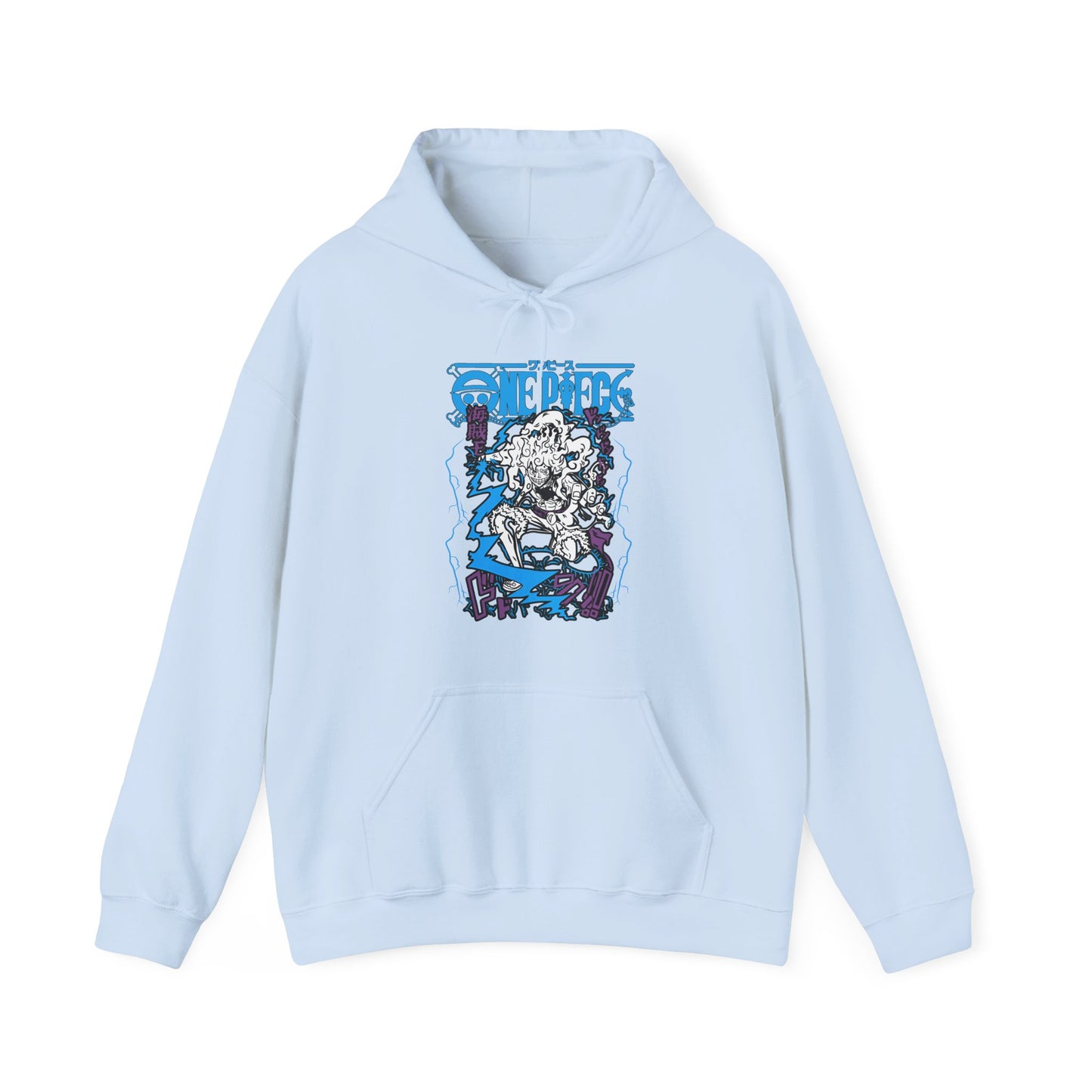 Luffy Gear Hoodie – 100% Cotton One Piece Hoodie Featuring Gear 5 Anime Design
