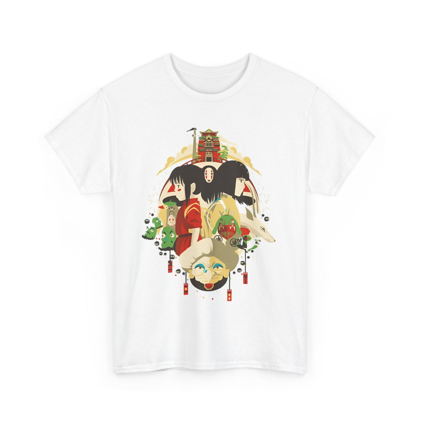 Spirited Away Characters T-Shirt – 100% Cotton Studio Ghibli Tee