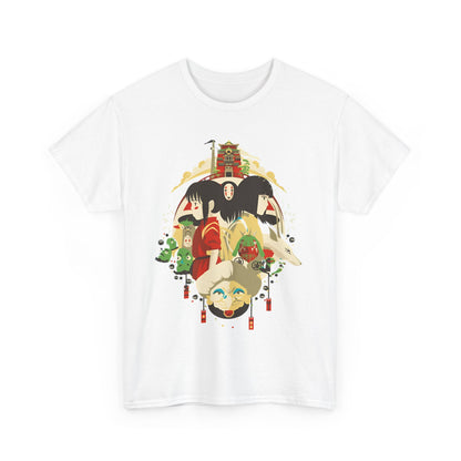 Spirited Away Characters T-Shirt – 100% Cotton Studio Ghibli Tee