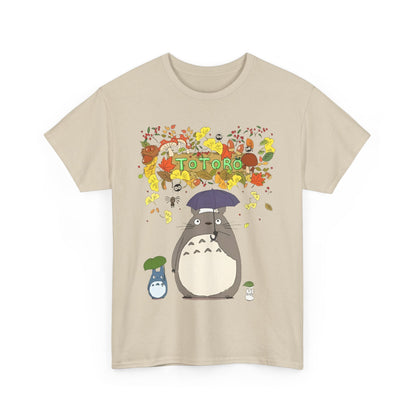 Totoro Flowers T-Shirt – 100% Cotton Studio Ghibli Floral Anime Tee