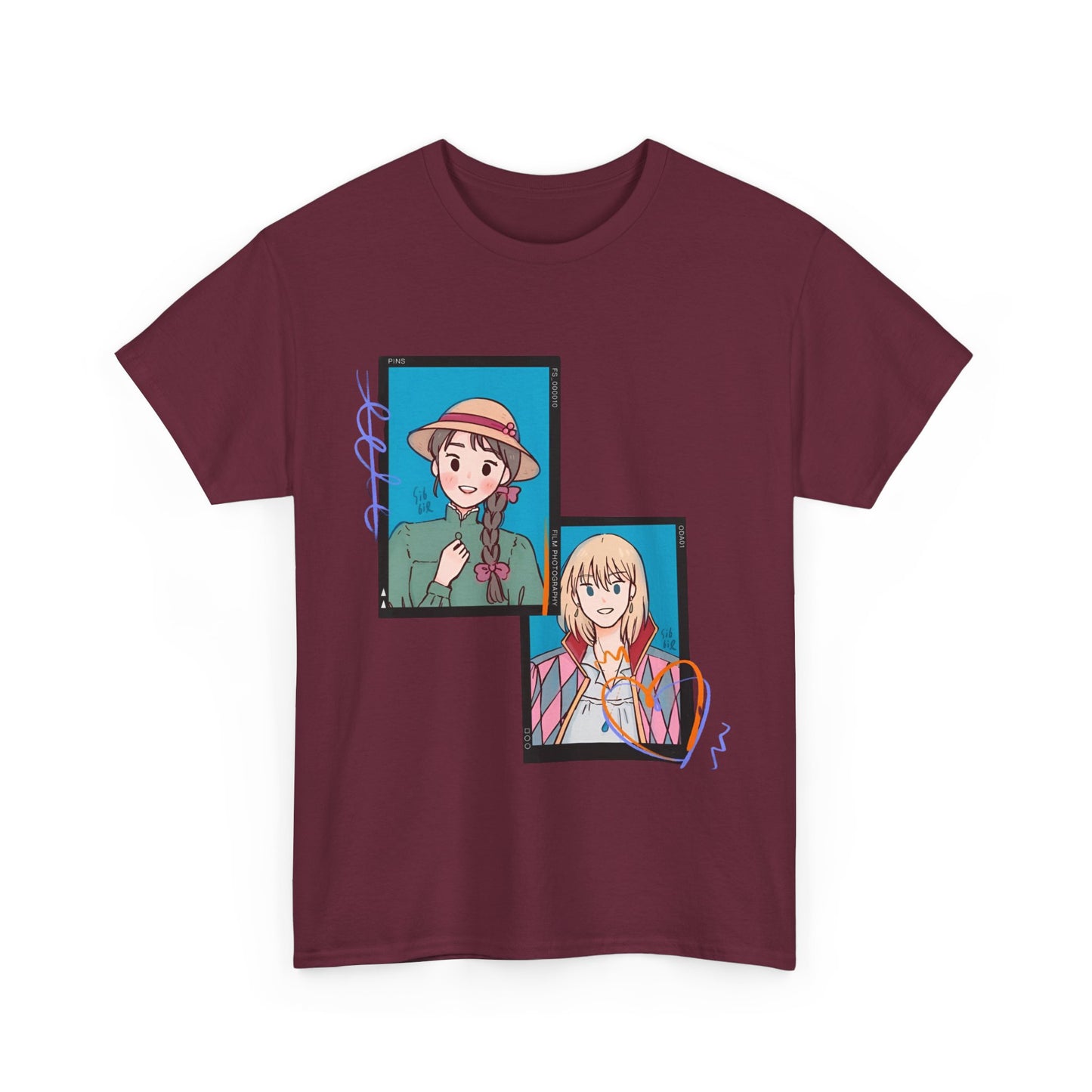 Sophie and Howl T-Shirt – 100% Cotton Studio Ghibli Shirt for Anime Lovers