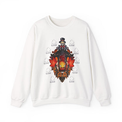 Calcifer Sweatshirt – 100% Cotton Howl's Moving Castle Studio Ghibli Cozy Pullover