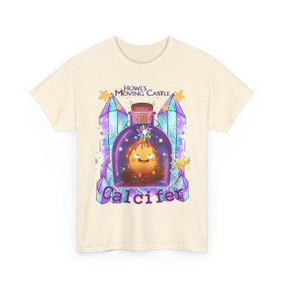 Howl's Moving Castle Calcifer T-Shirt 100% Cotton Studio Ghibli Tee