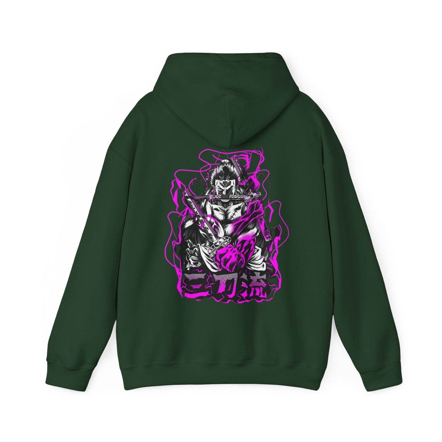 Roronoa Zoro Back Print Hoodie – 100% Cotton One Piece Anime Hoodie for True Fans