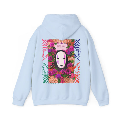 No Face Back Print Hoodie – Spirited Away Ghibli | 100% Cotton Gildan 18500 Anime Hoodie