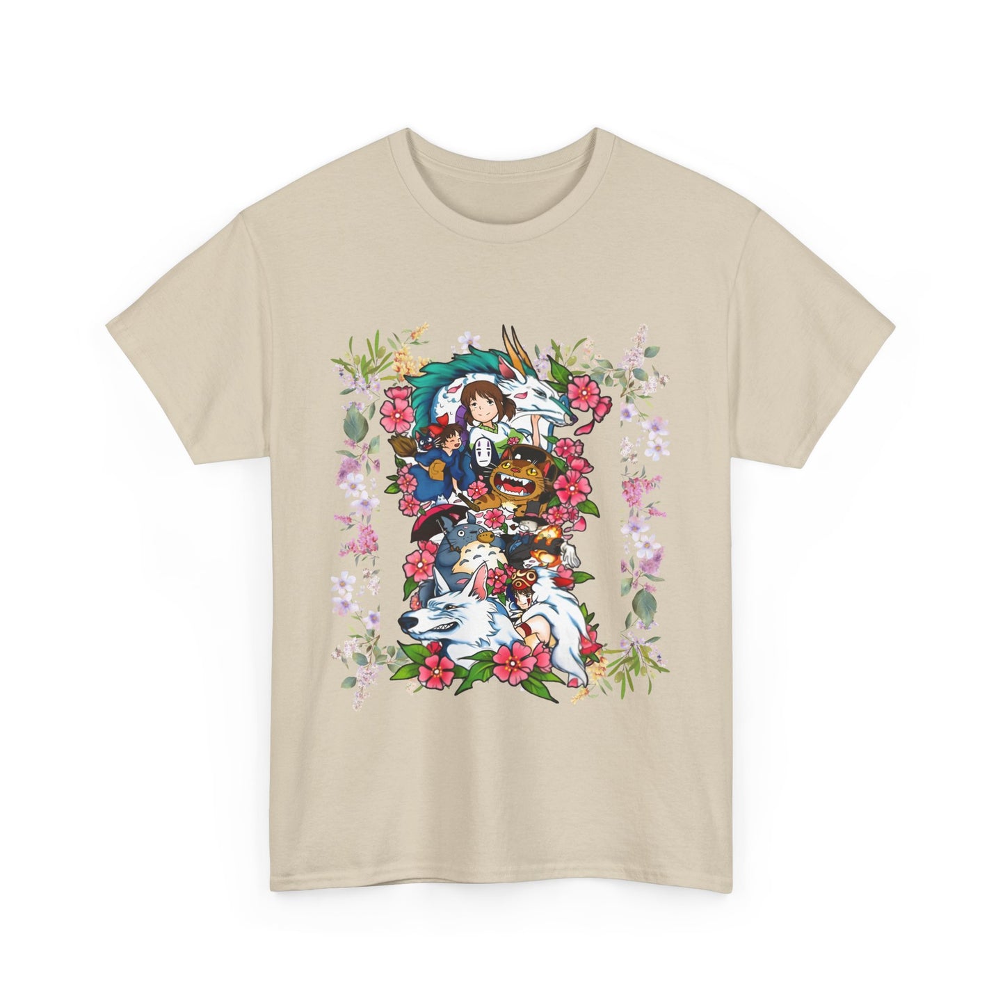 Ghibli Characters T-Shirt – 100% Cotton Anime Shirt for Studio Ghibli Fans