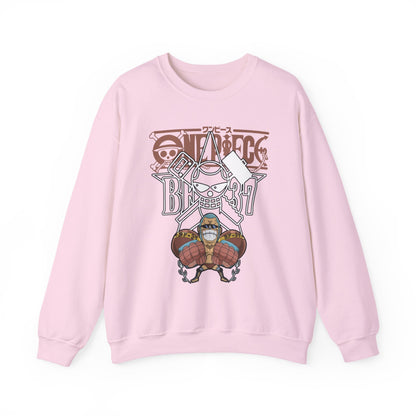 Franky One Piece Sweatshirt – 100% Cotton Anime Crewneck for True Fans
