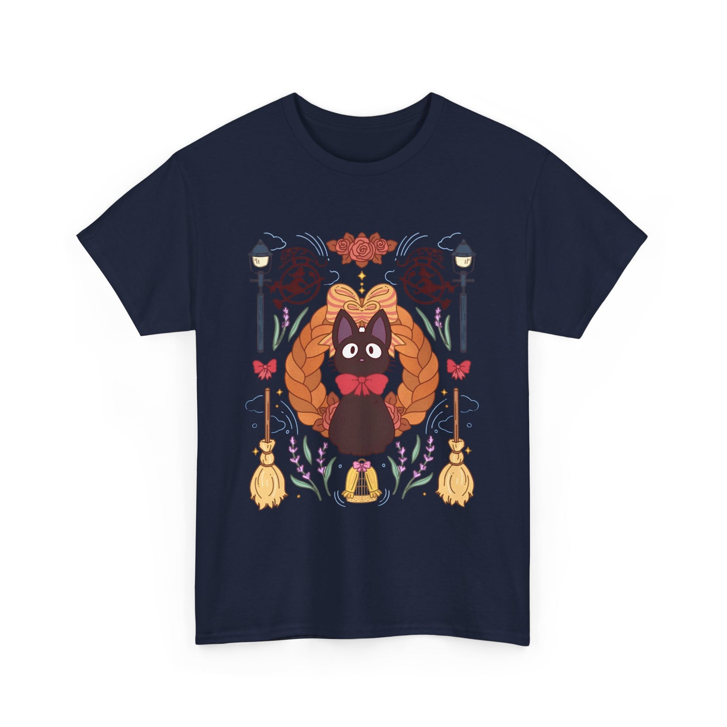 Jiji Collage T-Shirt – 100% Cotton Studio Ghibli Cat Tee