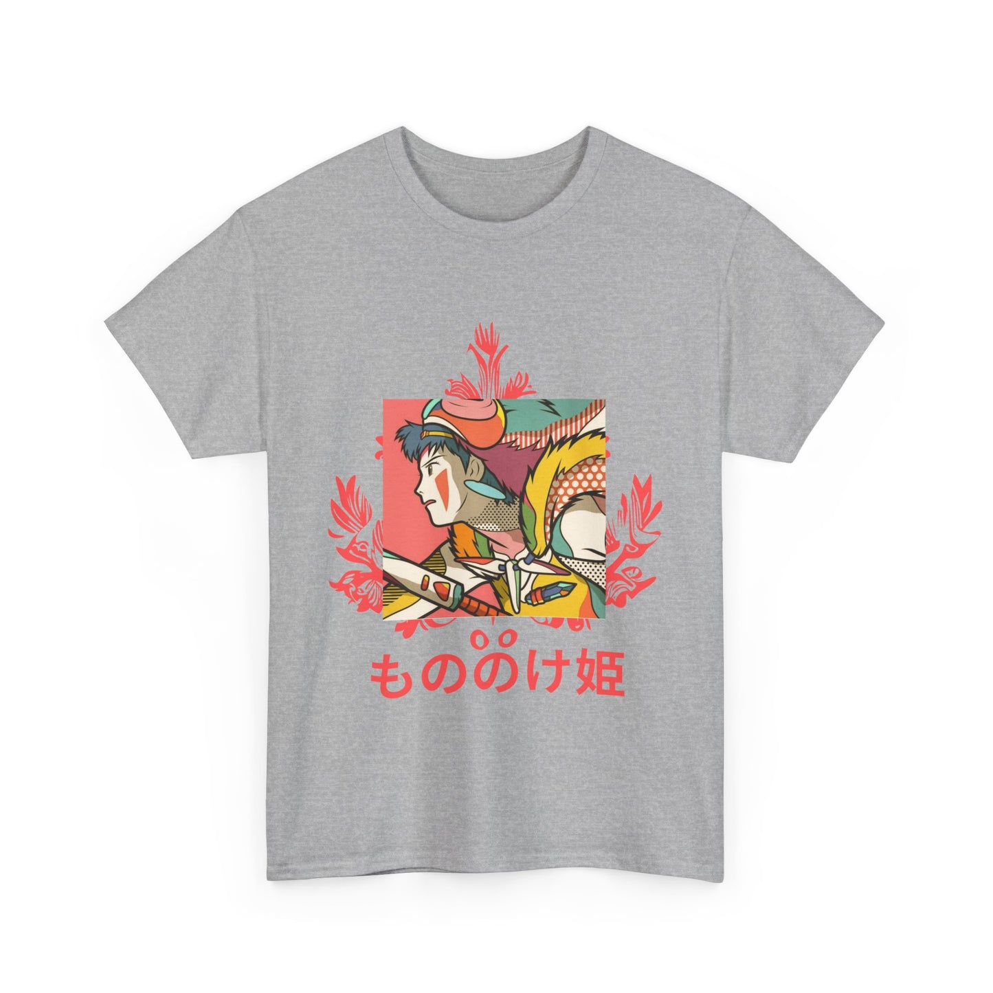 Mononoke Princess T-Shirt – Ghibli Anime Tee 100% Cotton