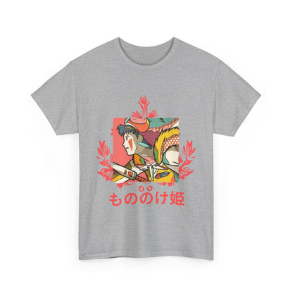 Mononoke Princess T-Shirt – Ghibli Anime Tee 100% Cotton