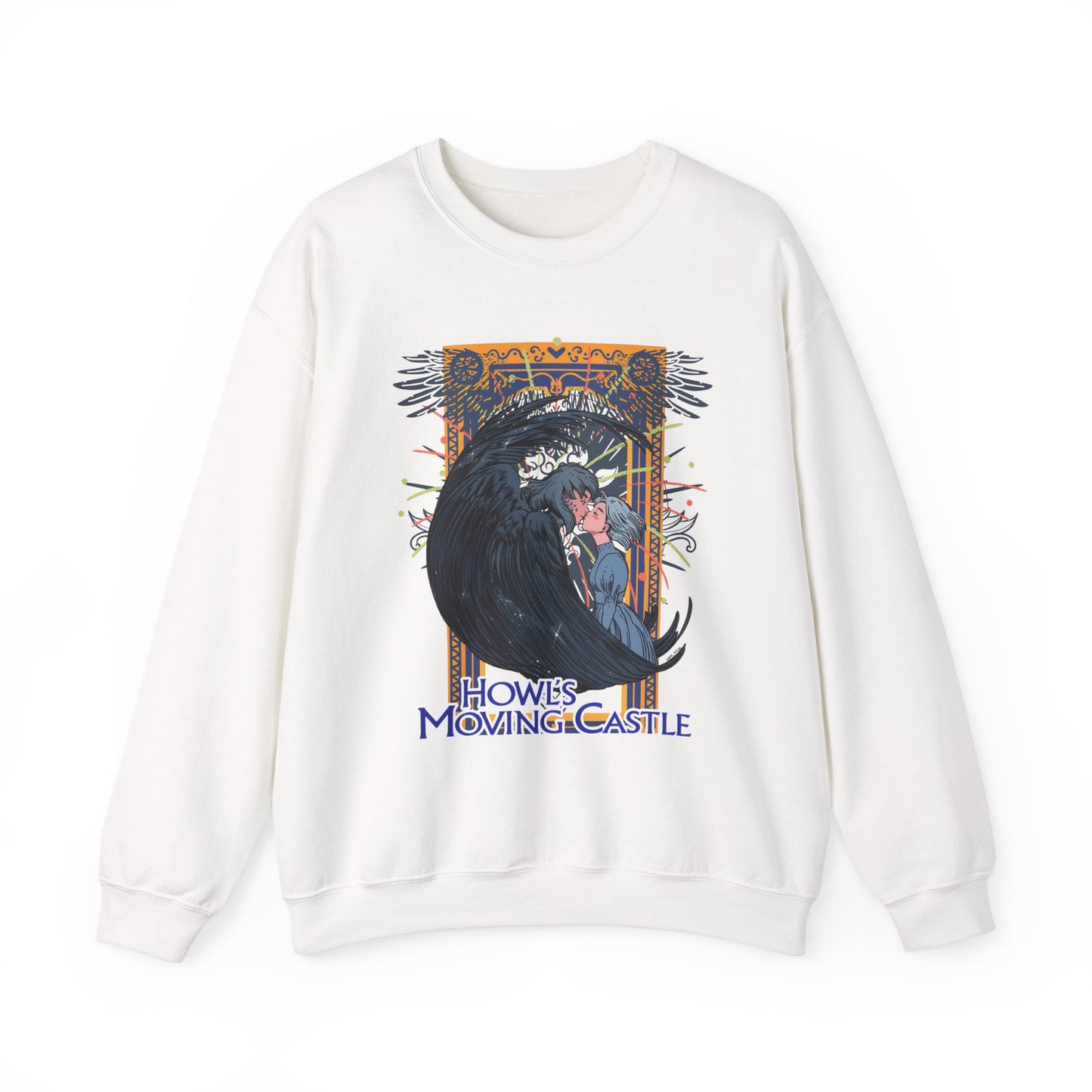 Howl’s Moving Castle Sweatshirt – 100% Cotton Anime Pullover for Studio Ghibli Fans