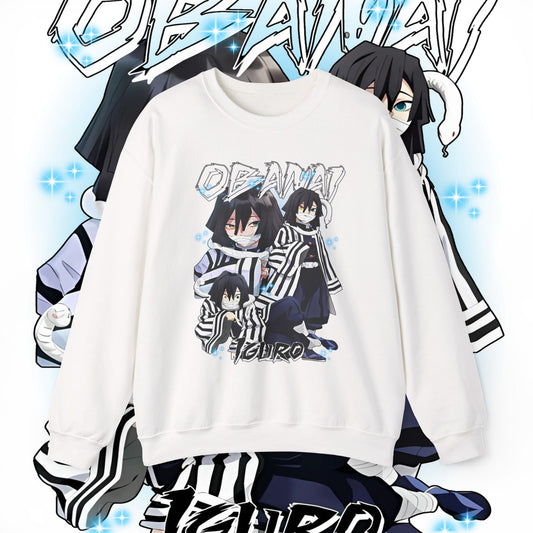 Iguro Obanai Hashira Cotton Sweatshirt | Anime Demon Slayer Pullover