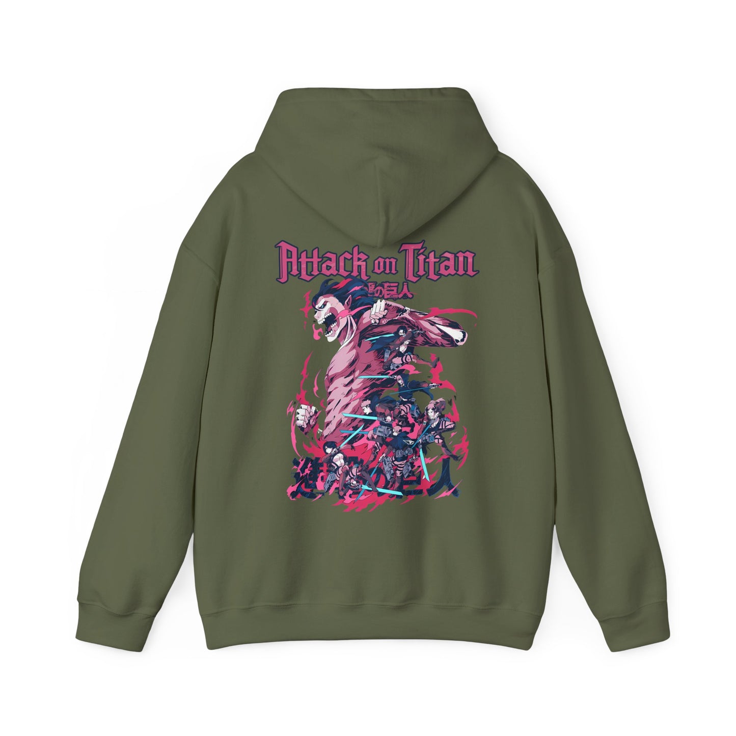 Attack on Titan Back Print Hoodie – 100% Cotton Anime Streetwear