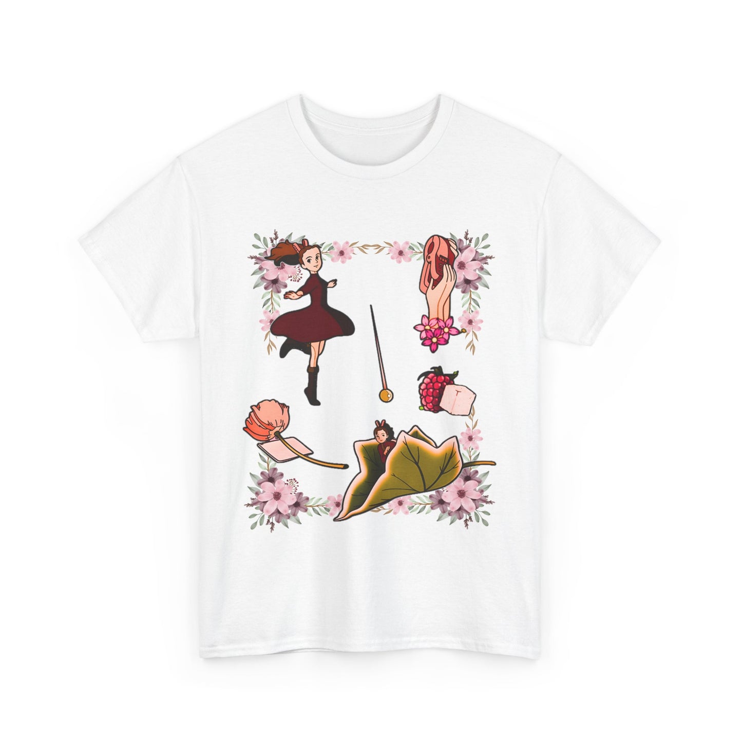 The Secret World of Arrietty T-Shirt – 100% Cotton Ghibli Anime Tee for Fans