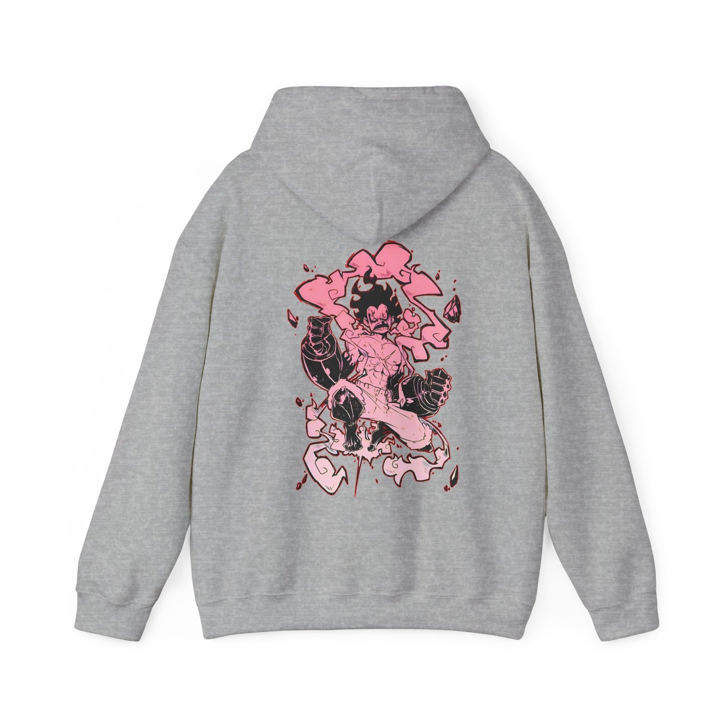 Luffy Gear Fourth Snakeman Back Print Hoodie – 100% Cotton One Piece Anime Hoodie