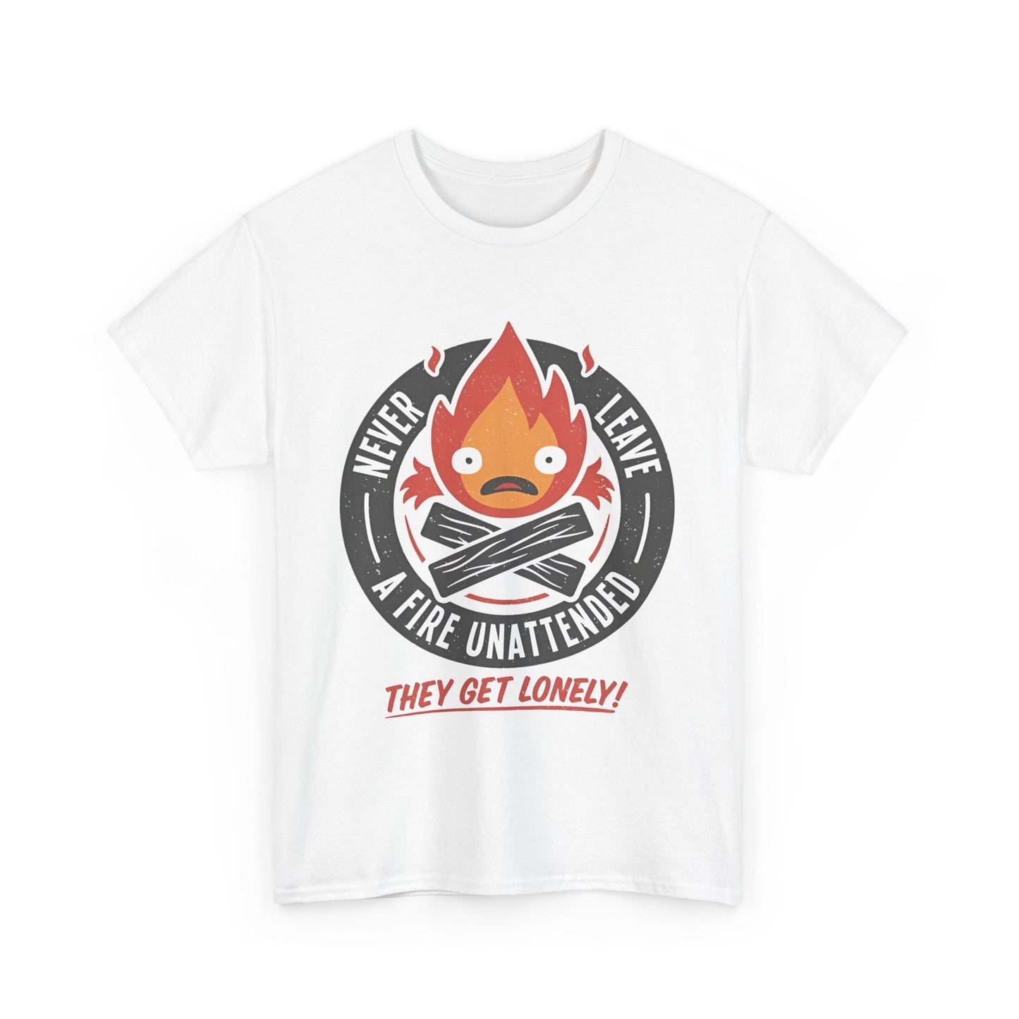 Calcifer Studio Ghibli T-Shirt 100% Cotton Anime Tee