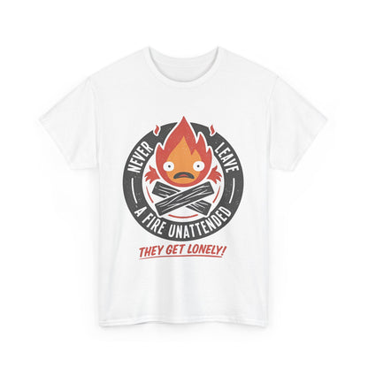 Calcifer Studio Ghibli T-Shirt 100% Cotton Anime Tee