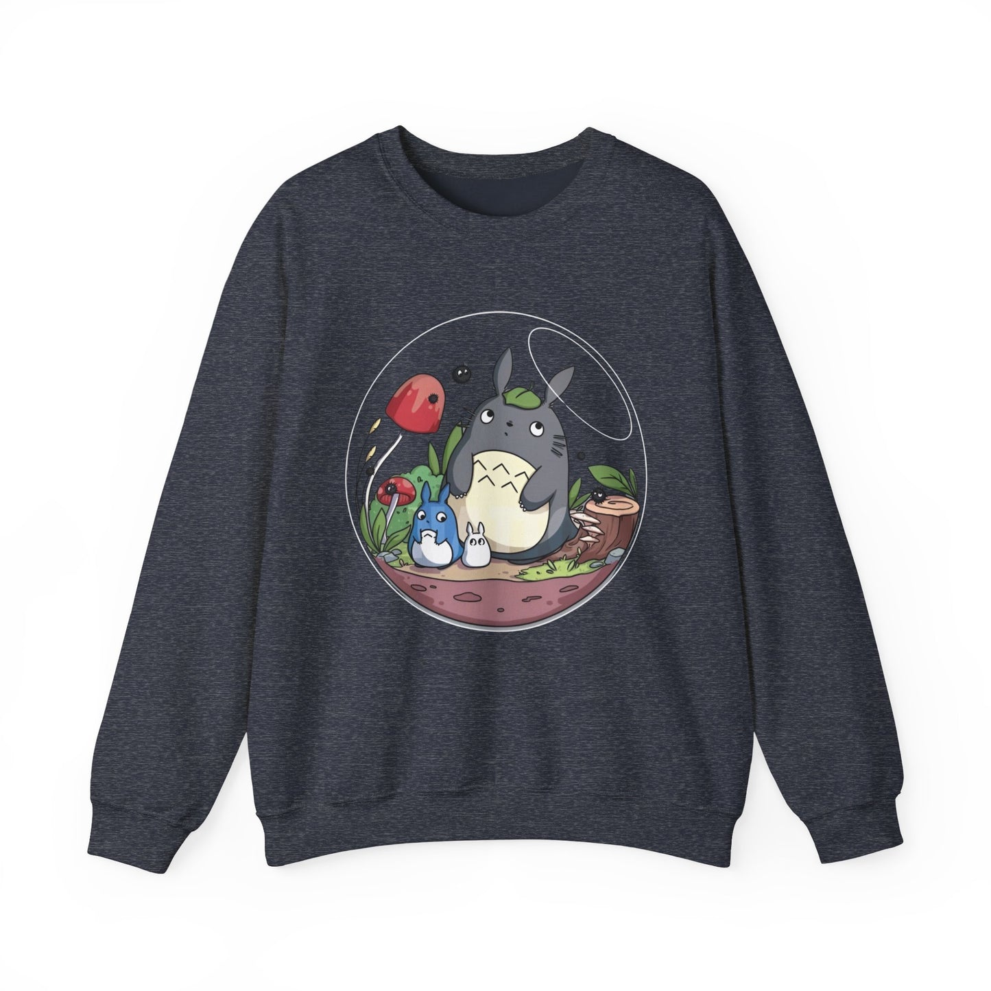 Totoro in a Bubble Sweatshirt – 100% Cotton Studio Ghibli Cozy Anime Pullover