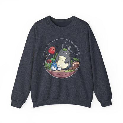 Totoro in a Bubble Sweatshirt – 100% Cotton Studio Ghibli Cozy Anime Pullover