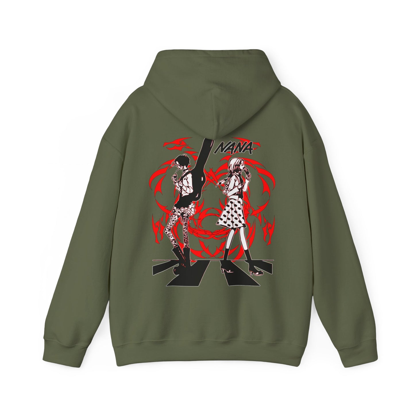 Nana Osaki Black Stones Hoodie – 100% Cotton with Back Print | Punk Rock Anime Streetwear