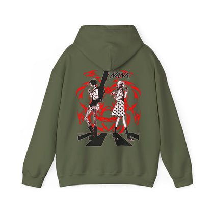 Nana Osaki Black Stones Hoodie – 100% Cotton with Back Print | Punk Rock Anime Streetwear