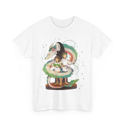No Face Chihiro and Haku T-Shirt – 100% Cotton Spirited Away Anime Tee