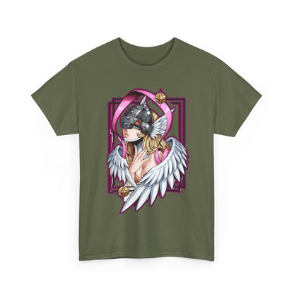Angewomon T-Shirt – 100% Cotton Digimon Anime Shirt for Fans