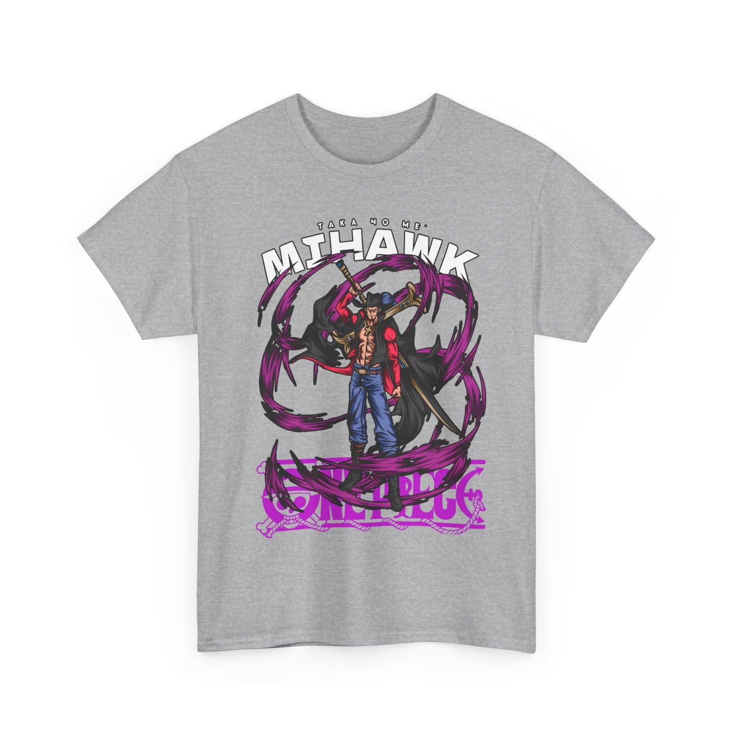Dracule Mihawk One Piece T-Shirt – 100% Cotton Anime Tee for Warlord Fans