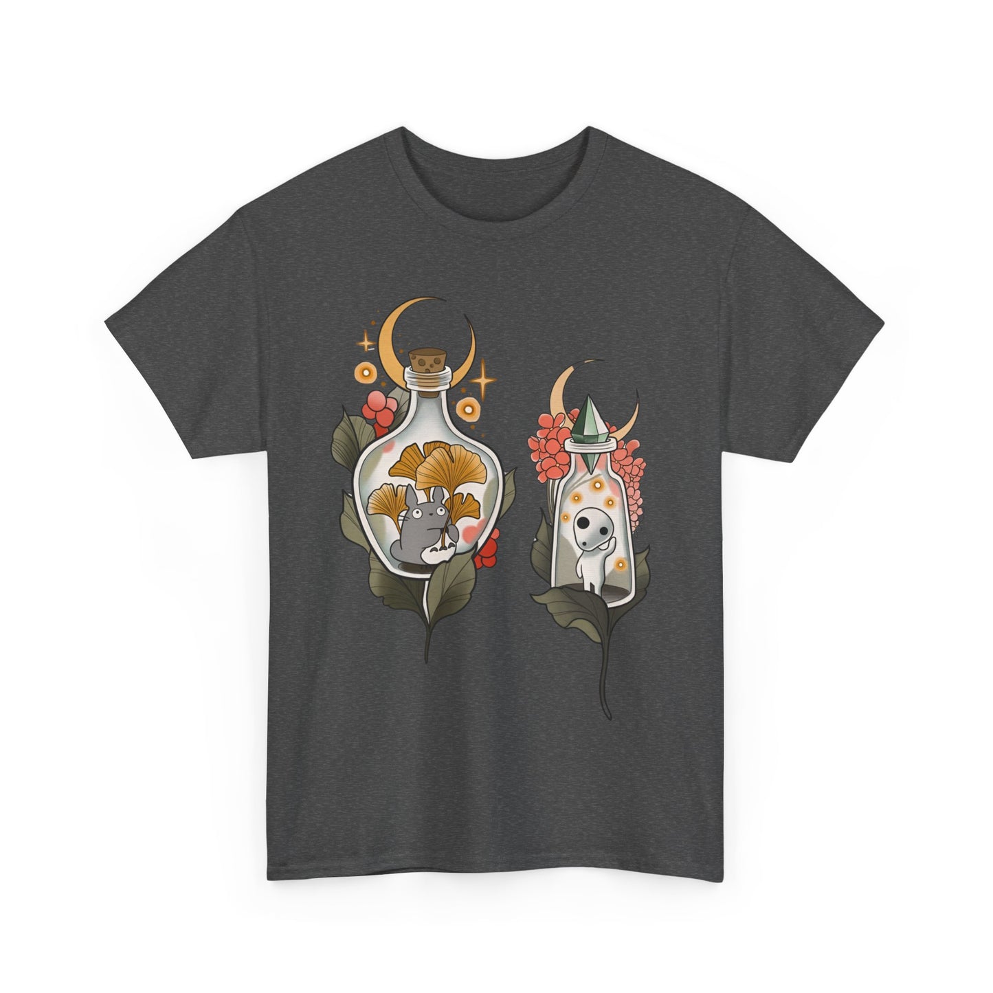 Ghibli Totoro Kodama Funny T-Shirt | 100% Cotton Studio Ghibli Anime Tee